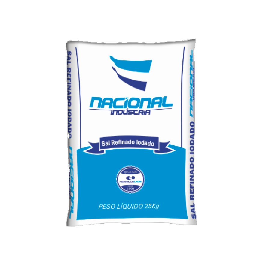 Nacional Indústria – Sal Refinado Iodado 25kg